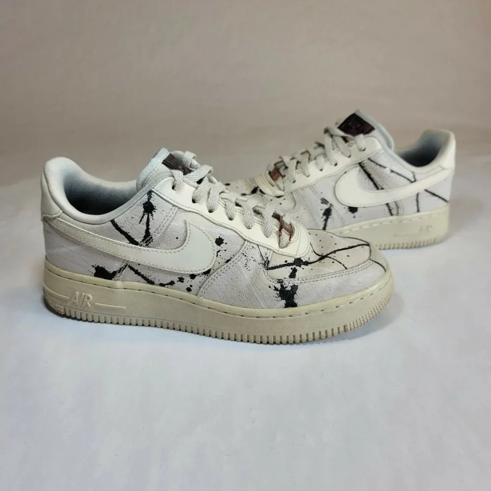 Nike Air Force 1 07 Lx Paint Splatter women size 6.5 - Picture 2 of 13